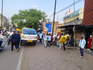 टीम प्रहरी अभियान अंतर्गत अभियान चलाकर करवाया गया अतिक्रमणमुक्त