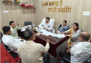  नगर निगम जोन 8 जोन कमिश्नर ने बारिश पूर्व नाला सफाई करने के सम्बन्ध में किया मंथन