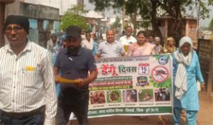  निगम क्षेत्रांतर्गत राष्ट्रीय वाहक जनित रोग नियंत्रण कार्यक्रम के तहत "राष्ट्रीय डेंगू दिवस" मनाया गया