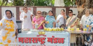 महाराष्ट्र मंडल ने बूढ़ापारा में किया मठा वितरण