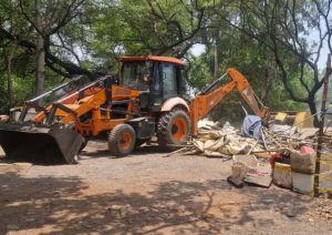  हनोदा माइनर नहर क्षेत्र में अतिक्रमण हटाने की बड़ी कार्रवाई