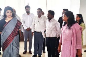   प्रभारी सचिव निहारिका बारिक ने किया निर्माणाधीन जिला पुस्तकालय भवन का निरीक्षण