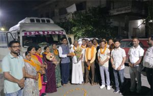 सोमनाथ स्वाभिमान यात्रा के लिए रायगढ़ से 17 श्रद्धालु रवाना, मंत्री ओ.पी. चौधरी ने दी शुभकामनाएं सोमनाथ स्वाभिमान यात्रा के लिए रायगढ़ से 17 श्रद्धालु रवाना, मंत्री ओ.पी. चौधरी ने दी शुभकामनाएं