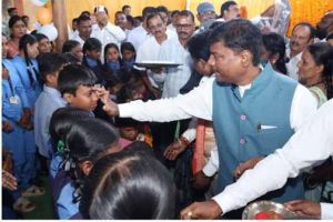  भानपुरी में हर्षोल्लास के साथ मनाया गया शाला प्रवेश उत्सव
