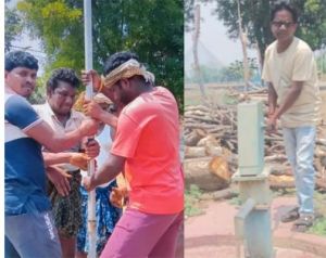   कर्राभौना में बंद हैंडपंप की हुई मरम्मत, ग्रामीणों को मिली राहत