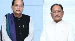   मुख्यमंत्री  विष्णु देव साय से झारखंड के वित्त मंत्री राधाकृष्ण किशोर ने की सौजन्य भेंट