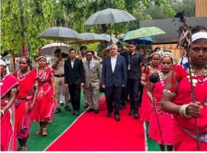  मुख्य न्यायाधी रमेश सिन्हा का बचेली पहुंचने पर किया गया गरिमामयी स्वागत 