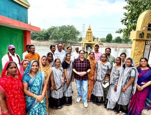 चितावर में स्वच्छता व्यवस्थाओं का राज्य सलाहकार श्रीमती मोनिका सिंह ने किया निरीक्षण