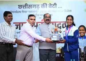ज्ञानेश्वरी की सफलता से राज्य के युवा लेंगे प्रेरणा, खेलों के लिए तैयार होगा अच्छा वातावरण &ndash;  अरुण साव