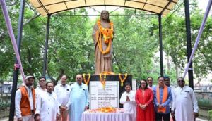 मिनीमाता को 54 वी पुण्यतिथि पर किया सादर नमन