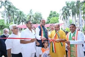  विधायक पुरंदर मिश्रा ने  नवनिर्मित शेड का लोकार्पण  किया