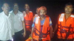 उफनती नदी में चट्टान पर फंसे ग्रामीण का डीडीआरएफ टीम ने किया सुरक्षित रेस्क्यू