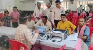  भिलाई चरोदा शिविर में 57 दिव्यांगजनों एवं वरिष्ठजनों का हुआ पंजीयन