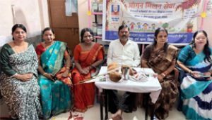  सेवा संकल्&zwj;प अभियान-  शक्ति नगर वार्ड-18 में आयोजित हुआ आंगन मिलन सेवा कार्यक्रम