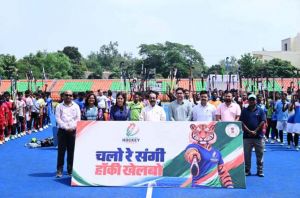  छत्तीसगढ़ हॉकी लीग : चयन ट्रायल के पहले दिन उप मुख्यमंत्री अरुण साव ने खिलाड़ियों से की मुलाकात