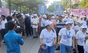 विश्व हृदय दिवस पर स्वास्थ्य मंत्री के नेतृत्व में निकली मेगा जागरूकता रैली