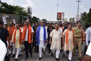  नशा मुक्त भारत के संकल्प के साथ राज्यपाल डेका ने की पदयात्रा