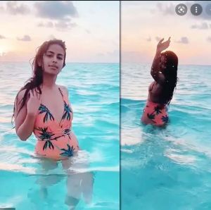 अविका गौर ने मालदीव में दिखाई शोख अदाएं, सोशल मीडिया पर वायरल हुआ वीडियो