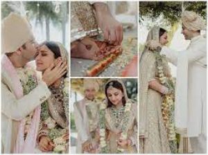    परिणीति चोपड़ा और राघव चड्ढा ने शादी की तस्वीरें सोशल मीडिया पर की साझा