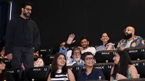 अमिताभ बच्चन ने बेटे अभिषेक के साथ पहली बार कल्कि 2898 एडी देखी