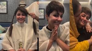 कैंसर से जंग लड़ रही हिना खान ने खुद काटे अपने बाल तो देख रो पड़ीं मां