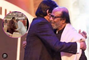 भरी महफिल में रजनीकांत ने छुए अमिताभ बच्चन के पैर, वीडियो देख फैंस को भायी थलाइवा की सादगी