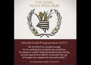   2020 का नोबेल शांति पुरस्कार वर्ल्ड फूड प्रोग्राम को