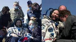 एक अमेरिकी और दो रूसी यात्री अंतरिक्ष स्टेशन से धरती पर लौटे