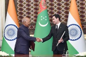 भारत, तुर्कमेनिस्तान के बीच चार समझौतों पर हस्ताक्षर, द्विपक्षीय व्यापार को बढ़ाने पर सहमति