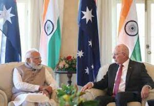  प्रधानमंत्री मोदी ने ऑस्ट्रेलिया के गवर्नर जनरल डेविड हर्ले से मुलाकात की