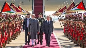 प्रधानमंत्री मोदी दो दिवसीय दौरे पर जॉर्डन पहुंचे