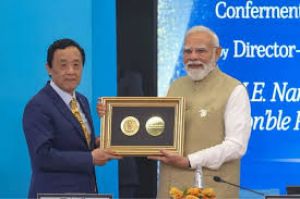  प्रधानमंत्री नरेन्द्र मोदी को मिला प्रतिष्ठित 'एफएओ एग्रीकोला' पदक