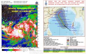  बंगाल की खाडी में असानी तूफान प्रचंड हुआ, आंध्र प्रदेश,  ओडि़शा  और पश्चिम बंगाल में हाई अलर्ट जारी 