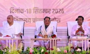  बनोरा अघोर गुरु पीठ पहुंचे मुख्यमंत्री विष्णुदेव साय