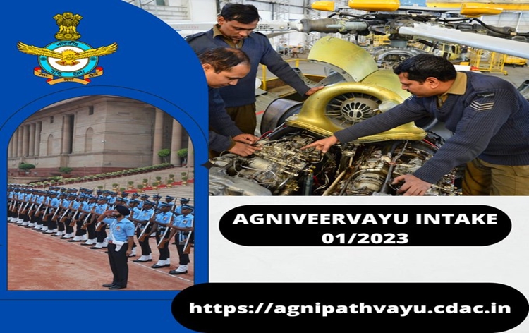 अग्निवीरवायु 2023 बैच में भर्ती के लिए पंजीकरण प्रक्रिया इस वर्ष नवम्बर में शुरू अग्निवीरवायु 2023 बैच में भर्ती के लिए पंजीकरण प्रक्रिया इस वर्ष नवम्बर में शुरू