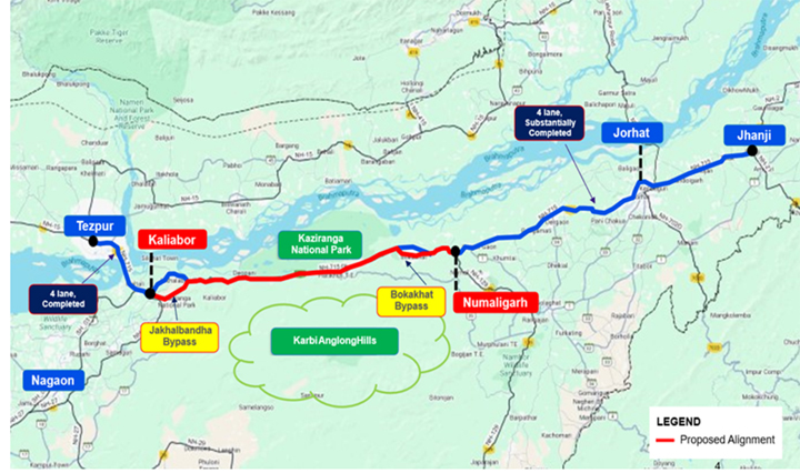 कैबिनेट ने असम में 6,957 करोड़ रुपये की राष्ट्रीय राजमार्ग परियोजना को दी मंजूरी कैबिनेट ने असम में 6,957 करोड़ रुपये की राष्ट्रीय राजमार्ग परियोजना को दी मंजूरी