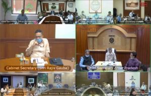  मंत्रिमंडल सचिव ने राज्यों के मुख्य सचिवों और स्वास्थ्य सचिवों के साथ बैठक की- कोविड-19 के इंतजामों की समीक्षा की