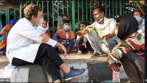  राहुल ने 20 प्रवासी मजदूरों से मुलाकात की, घर भेजने का प्रबंध कराया