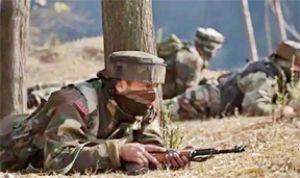  कश्मीर में फिर गोलीबारी, एक जवान शहीद