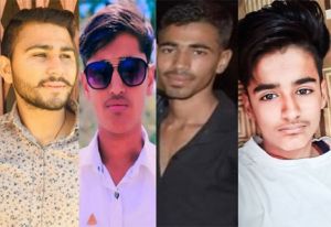 एक बाइक पर जा रहे 4 दोस्तों की मौत