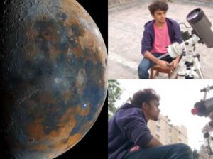  16 साल के प्रथमेश जाजू ने चंद्रमा की 50 हजार तस्वीरों का इस्तेमाल कर बनाया ये चित्र