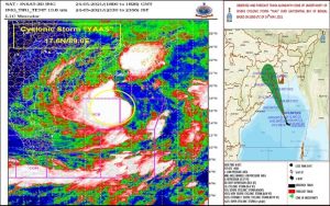  चक्रवात यास के अगले कुछ घंटे में अत्यधिक भीषण तूफान में बदलने की आशंका....