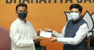  कांग्रेस नेता और पूर्व केन्द्रीय मंत्री जितिन प्रसाद भाजपा में  शामिल 