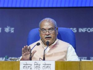  किसानों की कड़ी मेहनत ने कृषि और संबद्ध क्षेत्रों को कोविड संकट से निकाला: तोमर