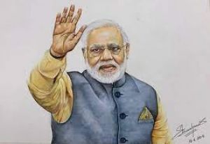  छात्र ने पत्र के साथ प्रधानमंत्री को भेजी पेंटिंग, मिली सराहना