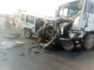 माता के दर्शन कर लौट रहे 12 श्रद्धालुओं की मौत