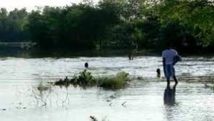  गणेश प्रतिमा विसर्जन के दौरान पांच लोग नदी में डूबे, एक शव बरामद