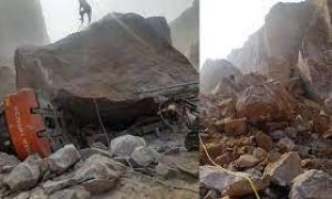 हरियाणा में पहाड़ दरका...! तीन मजदूरों की मौत...!  कई दबे...! 
