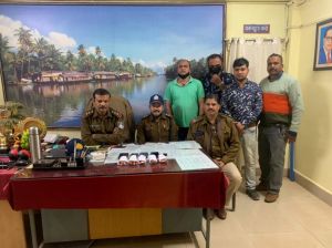  13 ग्राम स्मैक के साथ चार  आरोपी गिरफ्तार