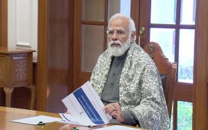  प्रधानमंत्री नरेन्द्र मोदी आज शाम साढ़े चार बजे कोविड की स्थिति पर मुख्यमंत्रियों के साथ बातचीत करेंगे